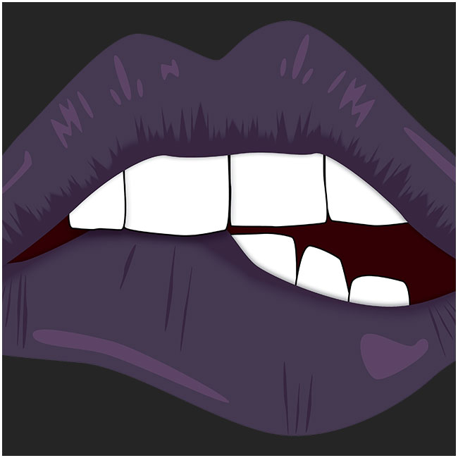 Biting Down - Vector Illustration - Mary-Catherine Griesser